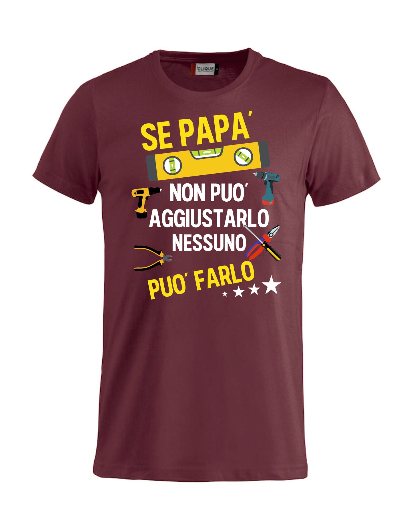 T-Shirt Personalizzabile Unisex “Se... non può aggiustarlo”  – Festa del papà - PS 27431-A044