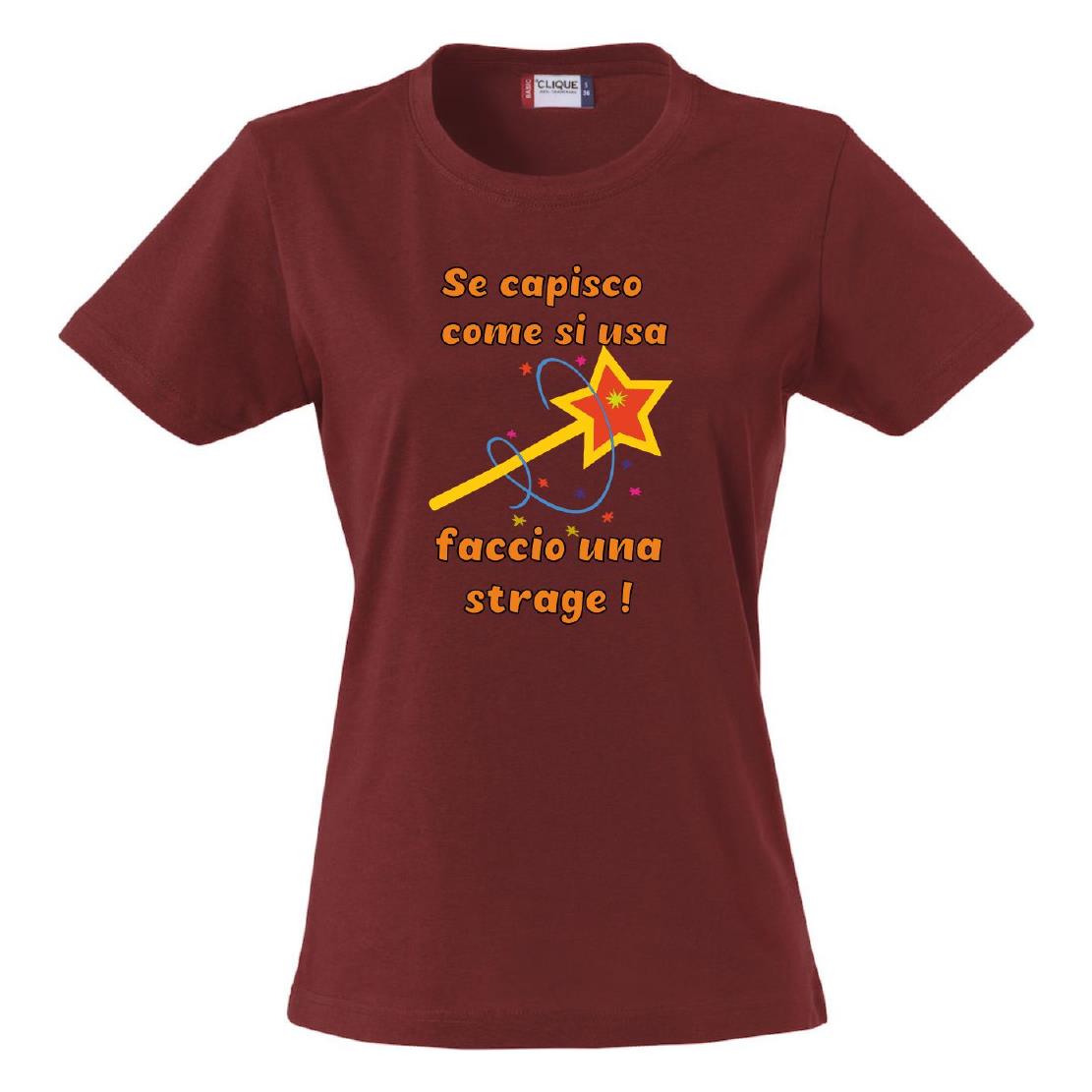 T-Shirt Donna “Se Capisco Come Funziona Faccio Una Strage” – Maglietta Umoristica – PS 28870-010