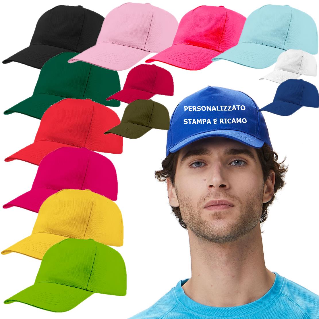 Cappello Baseball Promo Adulto Cap – Personalizzabile con Stampa o Ricamo PS 33778