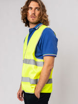 Gilet Alta Visibilità Arancio Giallo Fluo BS700 Personalizzabile Con Stampe – PS 02160
