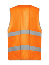Gilet Alta Visibilità Arancio Giallo Fluo BS700 Personalizzabile Con Stampe – PS 02160