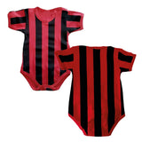 Body Neonato Rosso Nero  – Personalizzabile Con Nome e Numero PS 32772