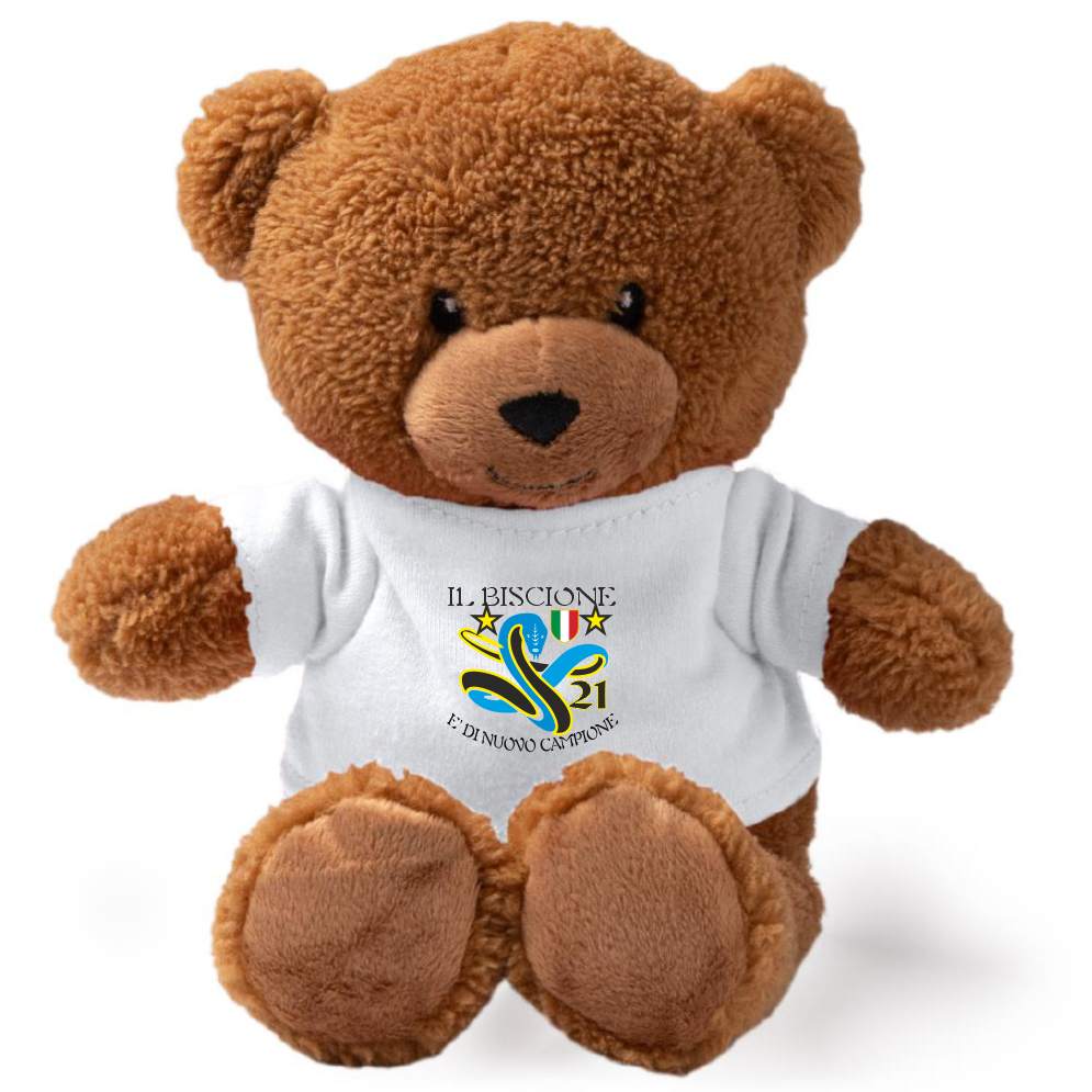 Peluche Orsetto Scudetto Inter - 21 Scudetti 25/26 - Personalizzabile con nome e numero PS 33790 - SCINT