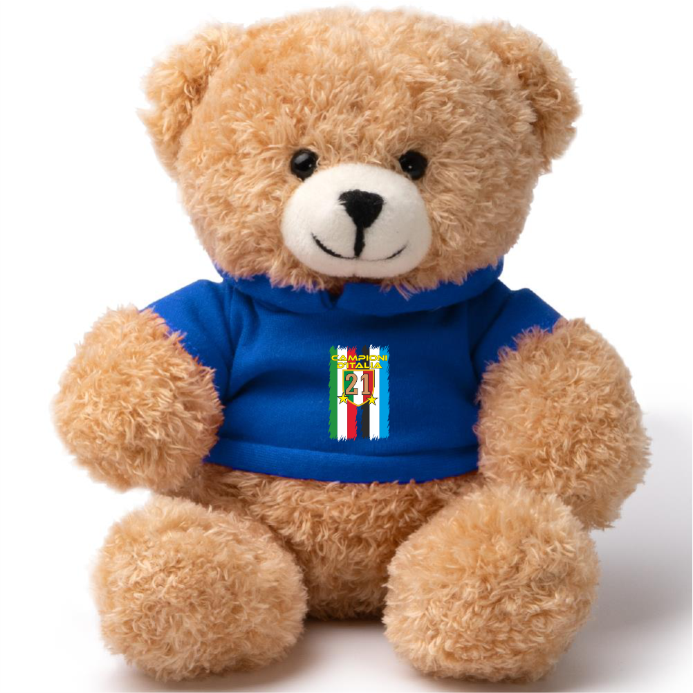 Peluche Orsetto Scudetto Inter - 21 Scudetti 25/26 - Personalizzabile con nome e numero PS 33794 - SCINT
