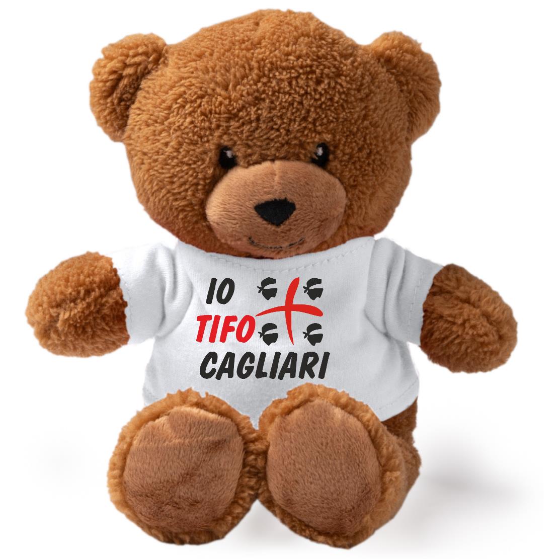 Peluche Orsetto Calcio Squadra del Cuore – Personalizzabile con Nome | Teddy Bear 18 cm PS 33790-001