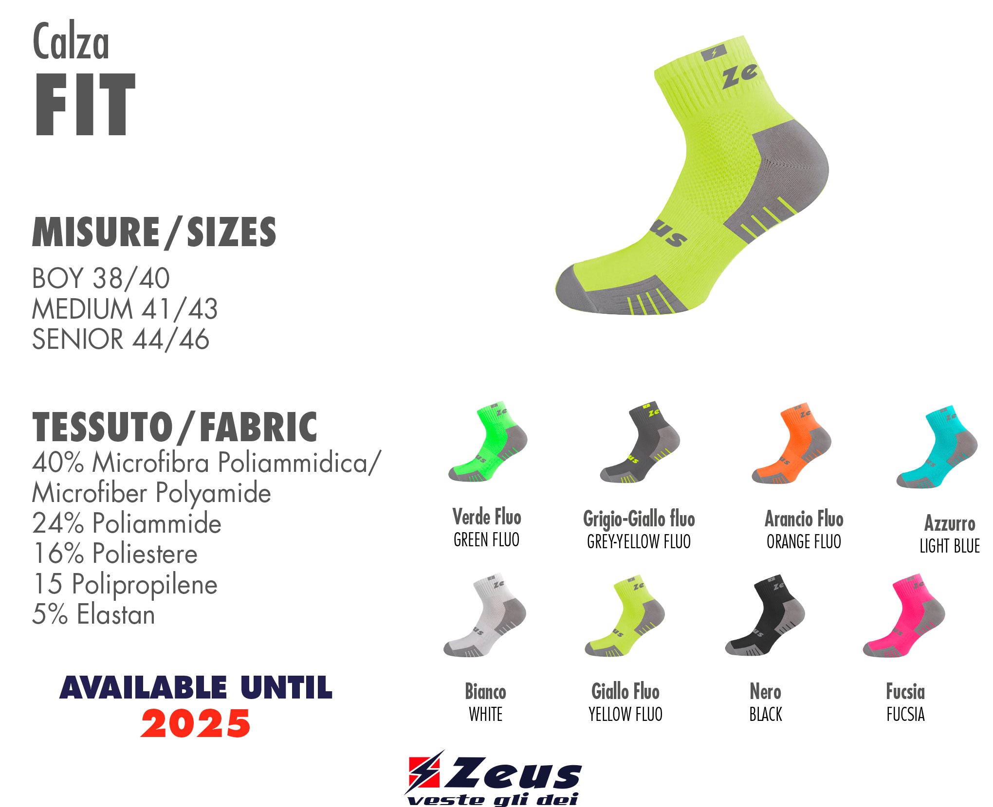Calza Allenamento Fit – Calze Tecniche Sportive per Allenamento e Running PS 08312