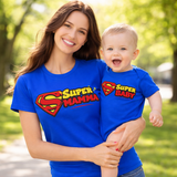 Tshirt e Body/Magliettina "Super mamma/Super baby"  – Festa della mamma – PS 28870-032 / 28180-143