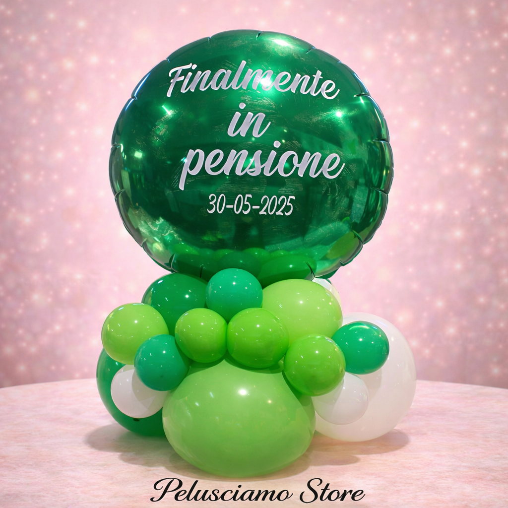 Composizione ad aria con adesivo personalizzato - BA 010