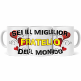 Tazza in Ceramica Personalizzabile “Miglior Mamma / Papà/ Sorella/ Fratello/...” – Tazza Personalizzata PS 09370-3043