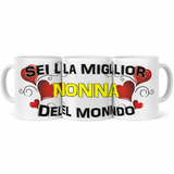 Tazza in Ceramica Personalizzabile “Miglior Mamma / Papà/ Sorella/ Fratello/...” – Tazza Personalizzata PS 09370-3043