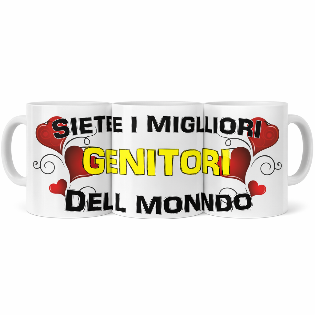 Tazza in Ceramica Personalizzabile “Miglior Mamma / Papà/ Sorella/ Fratello/...” – Tazza Personalizzata PS 09370-3043