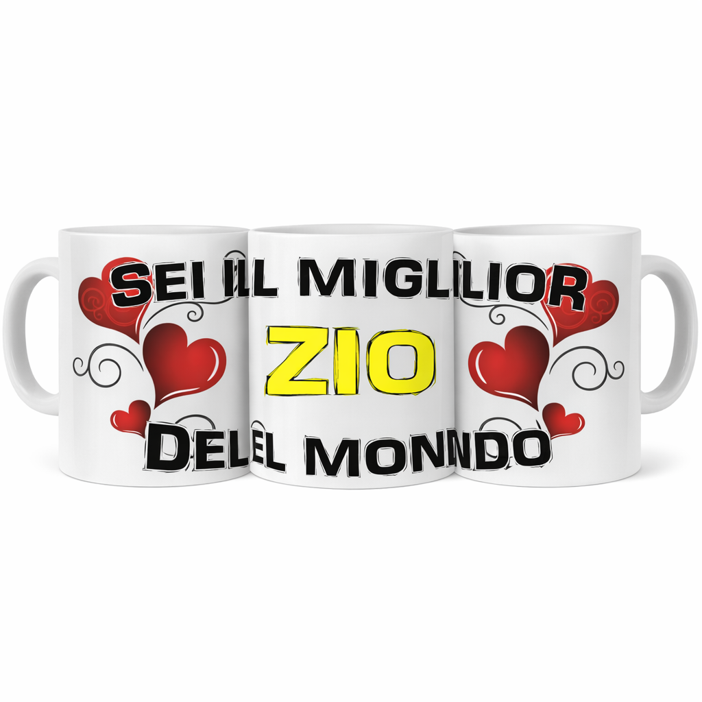 Tazza in Ceramica Personalizzabile “Miglior Mamma / Papà/ Sorella/ Fratello/...” – Tazza Personalizzata PS 09370-3043