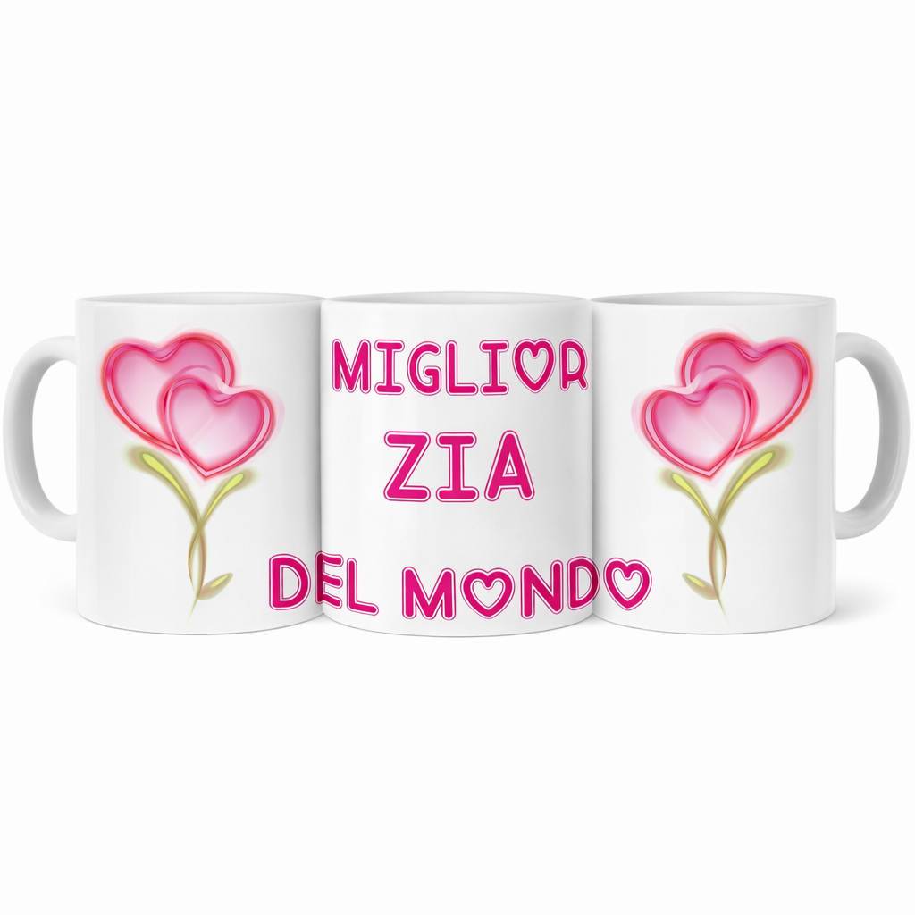 Tazza in Ceramica Personalizzabile “Miglior Mamma / Amica / Zia / Nonna” – Tazza Personalizzata PS 09370-3042