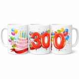 Tazza in Ceramica “Torta Auguri” con Palloncini – Personalizzabile – Idea Regalo Compleanno – PS 09370-0001