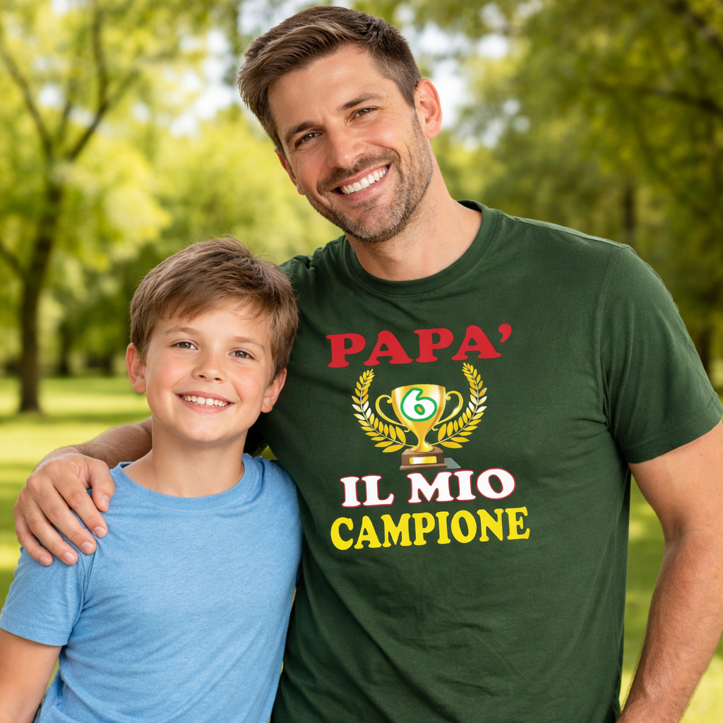 T-Shirt Unisex “Papà sei il mio campione” – Festa del papà – PS 27431-A083