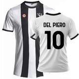 Maglia Calcio Juventus Bianco Nera – Replica Ufficiale Juventus FC 2024/2025 – Personalizzabile con Nome e Numero PS 41410