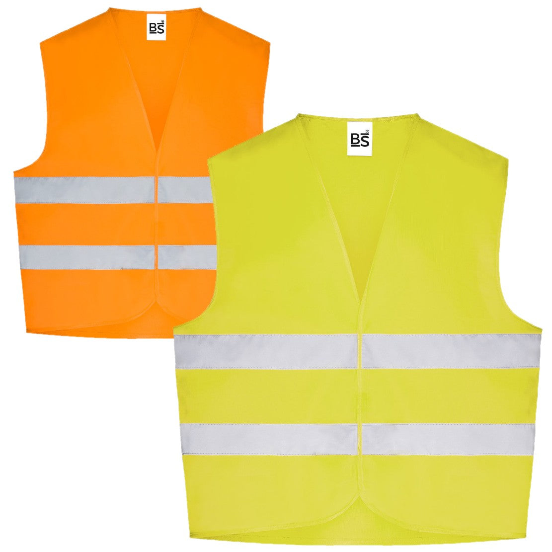 Gilet Alta Visibilità Arancio Giallo Fluo BS700 Personalizzabile Con Stampe – PS 02160