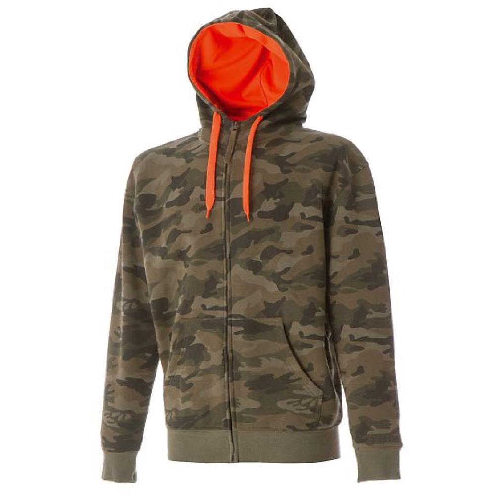 Felpa con Cappuccio Kansas Camouflage Personalizzabile con Scritte o Loghi – PS 28432-BS