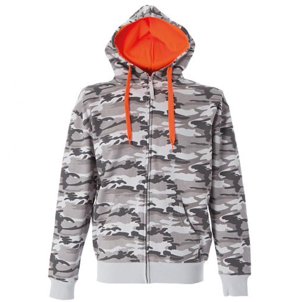 Felpa con Cappuccio Kansas Camouflage Personalizzabile con Scritte o Loghi – PS 28432-BS