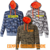Felpa con Cappuccio Kansas Camouflage Personalizzabile con Scritte o Loghi – PS 28432-BS