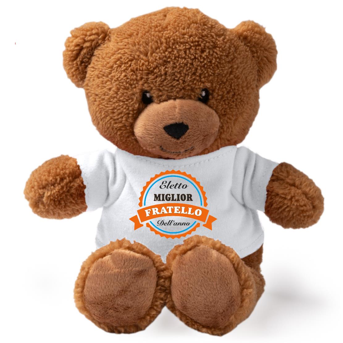 Peluche Orsetto “Eletta Miglior Mamma / Papà / Zio / Nonno” – Personalizzabile con Nome | Teddy Bear 18 cm PS 33790-007