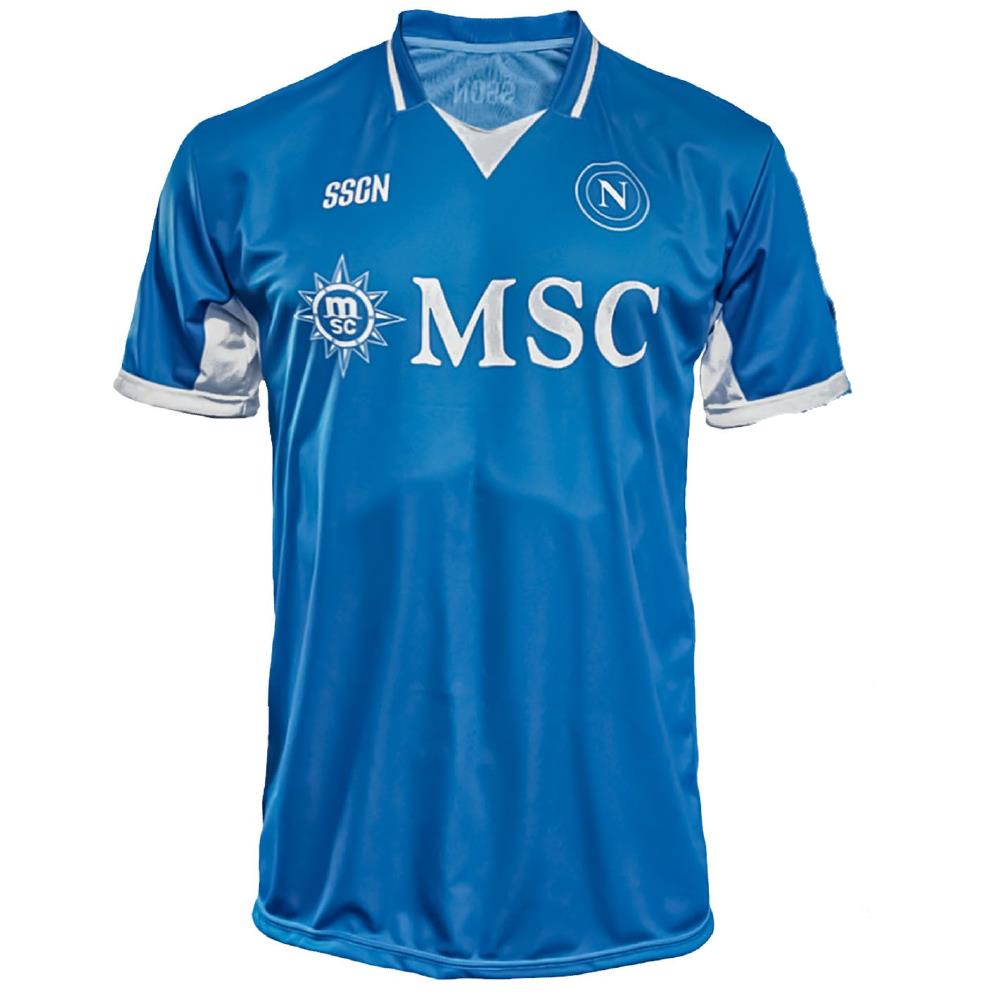 Maglia Calcio Napoli 2024/2025 – Replica Ufficiale SSCNAPOLI – Personalizzabile con Nome e Numero | PS 38500
