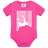 Body Neonato Stile Rovesciata Calcio Personalizzabile Con Nome e Numero 100% Cotone PS 28180-029