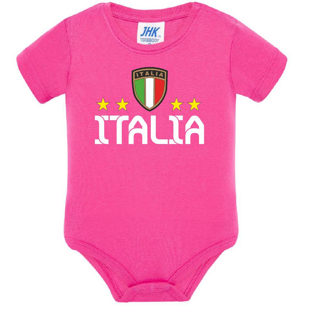 Body Neonato Italia Personalizzabile Con Nome e Numero Nazionale Italiana PS 28180-0019