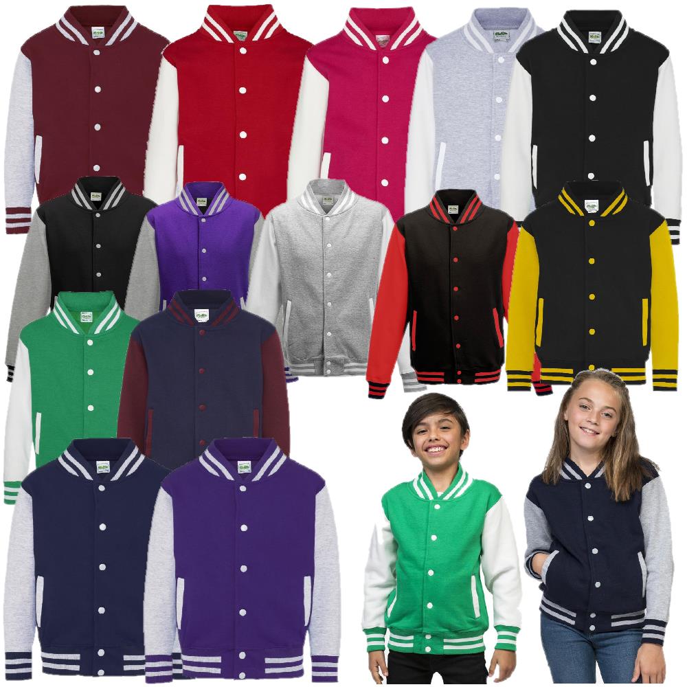 Felpa Baseball Varsity Junior Jacket Giacca College Personalizzabile Con Iniziali PS 36017 PRS