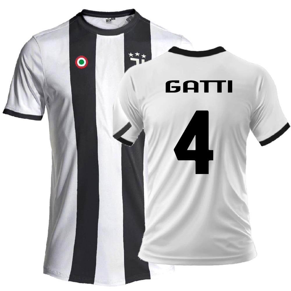 Maglia Calcio Juventus Bianco Nera – Replica Ufficiale Juventus FC 2024/2025 – Personalizzabile con Nome e Numero PS 41410