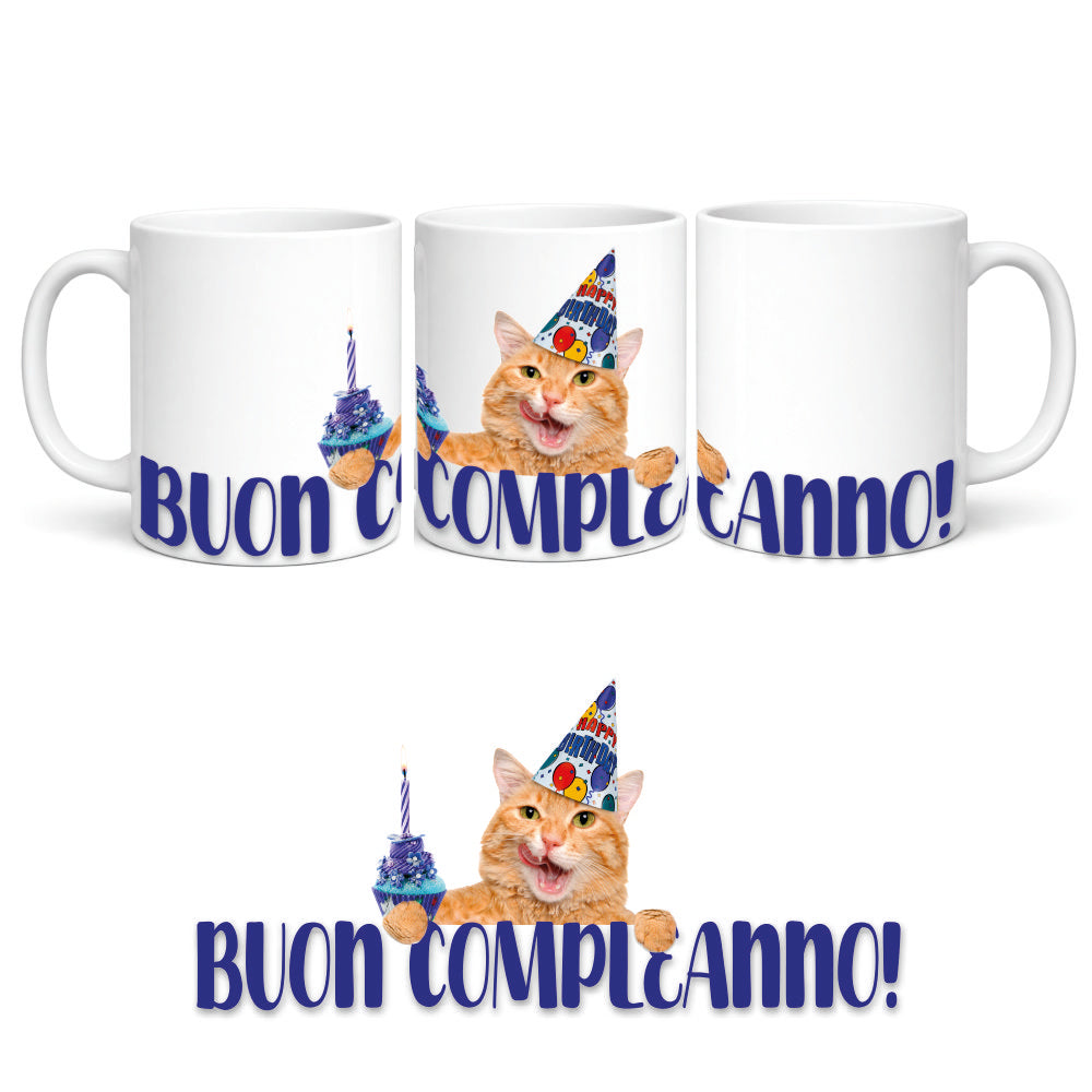 Tazza in Ceramica “Buon compleanno / Happy birthday” – Tazza Personalizzata PS 09370-0002