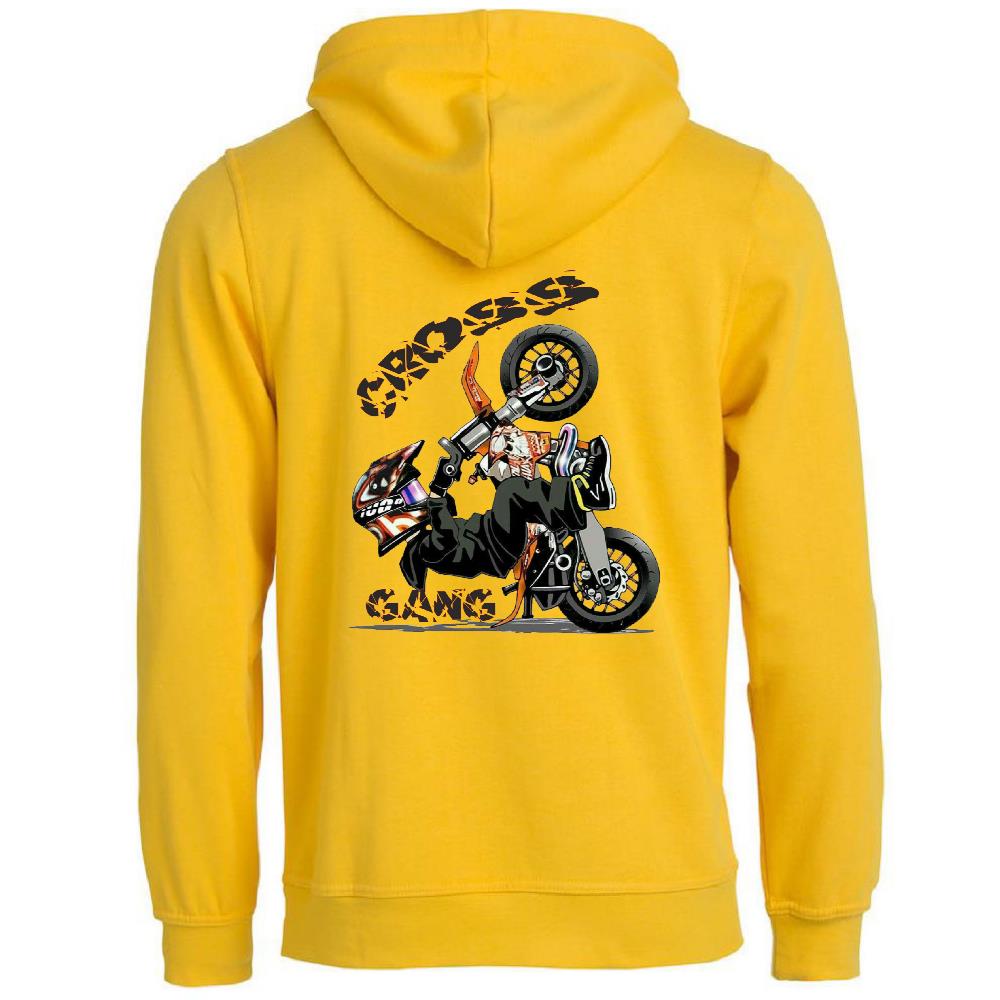 Felpa Con Cappuccio Cross Gang Riders Motocross Motard Uomo Ragazzo PS 32714-013