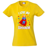 T-Shirt Donna “I Love My Supermom” – Idea Regalo Festa della Mamma – PS 28870-015 PRS
