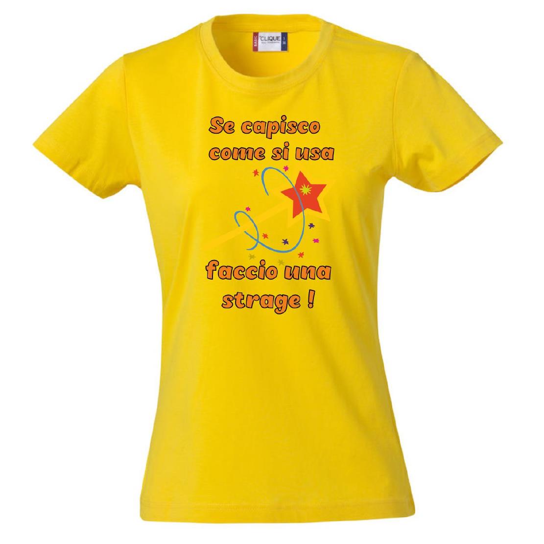 T-Shirt Donna “Se Capisco Come Funziona Faccio Una Strage” – Maglietta Umoristica – PS 28870-010