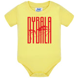 Body Neonato Dybala Mask Stile Tifosi Giallo Rossi Calcio 100% Cotone PS 28180-0007