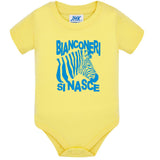Body Neonato “Bianconeri Si Nasce” Zebra Bianco Nera 100% Cotone PS 28180-0010