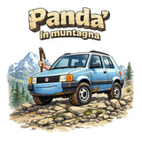 T-Shirt Simpatica “Panda al Mar, Panda’ in Muntagna” – Idea Regalo Divertente – PS 27431-A-141 PRS