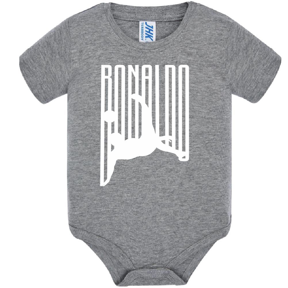 Body Neonato Stile Rovesciata Calcio Personalizzabile Con Nome e Numero 100% Cotone PS 28180-029