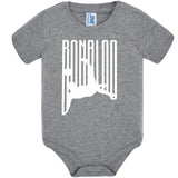 Body Neonato Stile Rovesciata Calcio Personalizzabile Con Nome e Numero 100% Cotone PS 28180-029