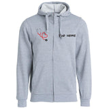 Felpa Infermiere Stetoscopio Cuore – Felpa Uomo con Cappuccio Full Zip Personalizzabile PS 02202-001