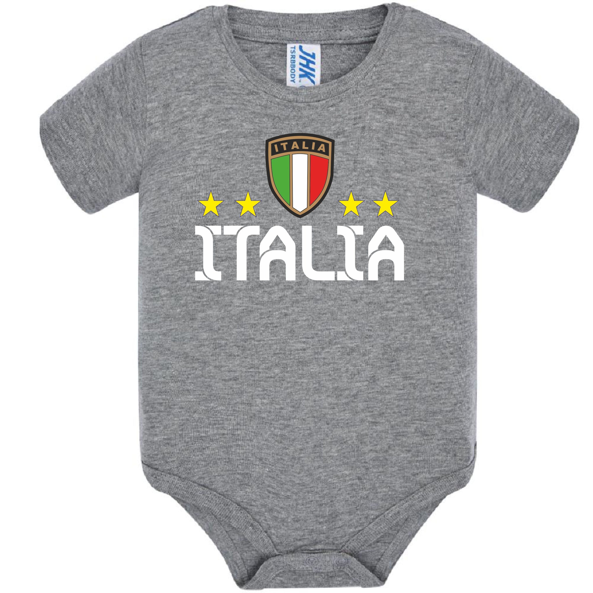 Body Neonato Italia Personalizzabile Con Nome e Numero Nazionale Italiana PS 28180-0019