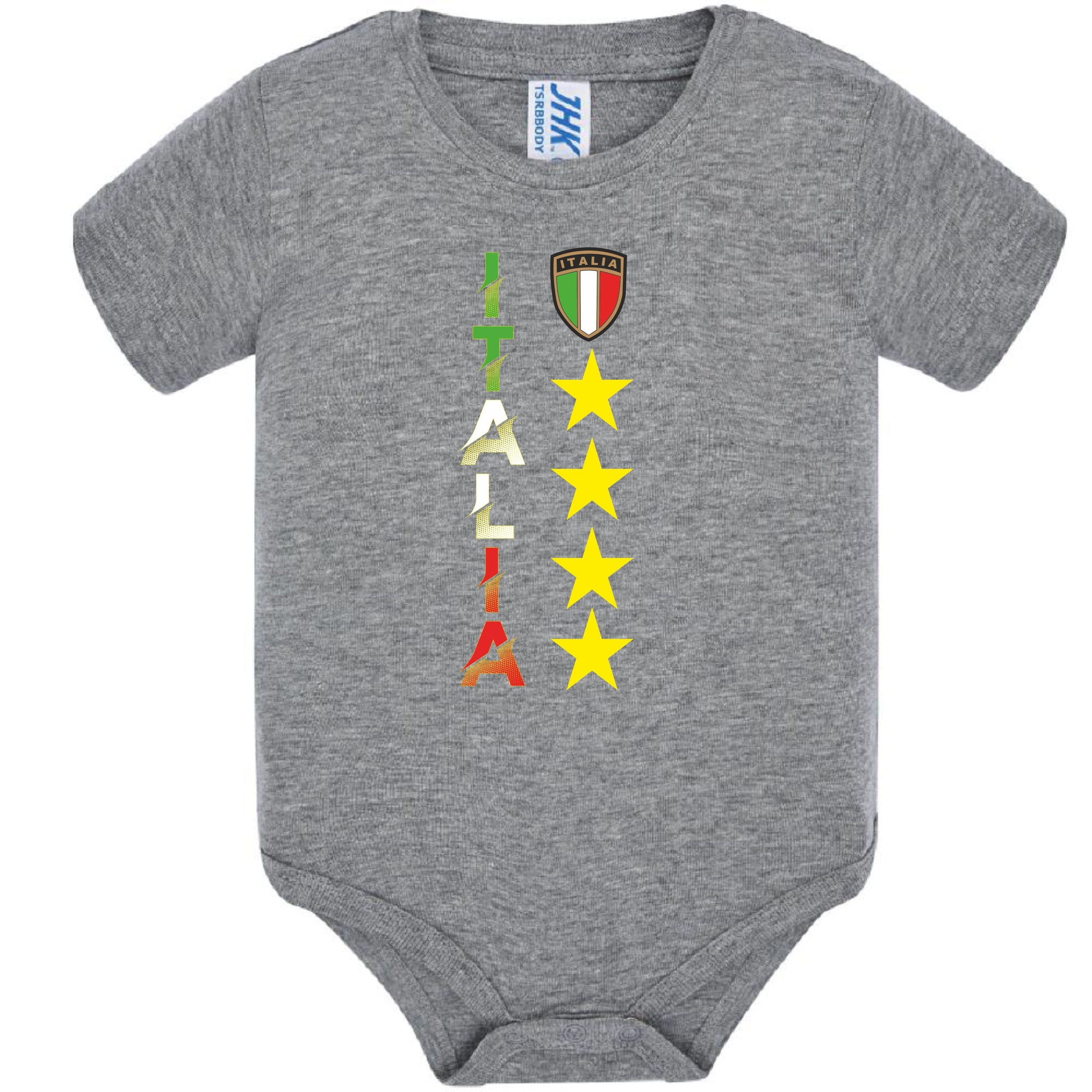 Body Neonato Italia Personalizzabile Con Nome e Numero Calcio Nazionale Italiana  PS 28180-0020