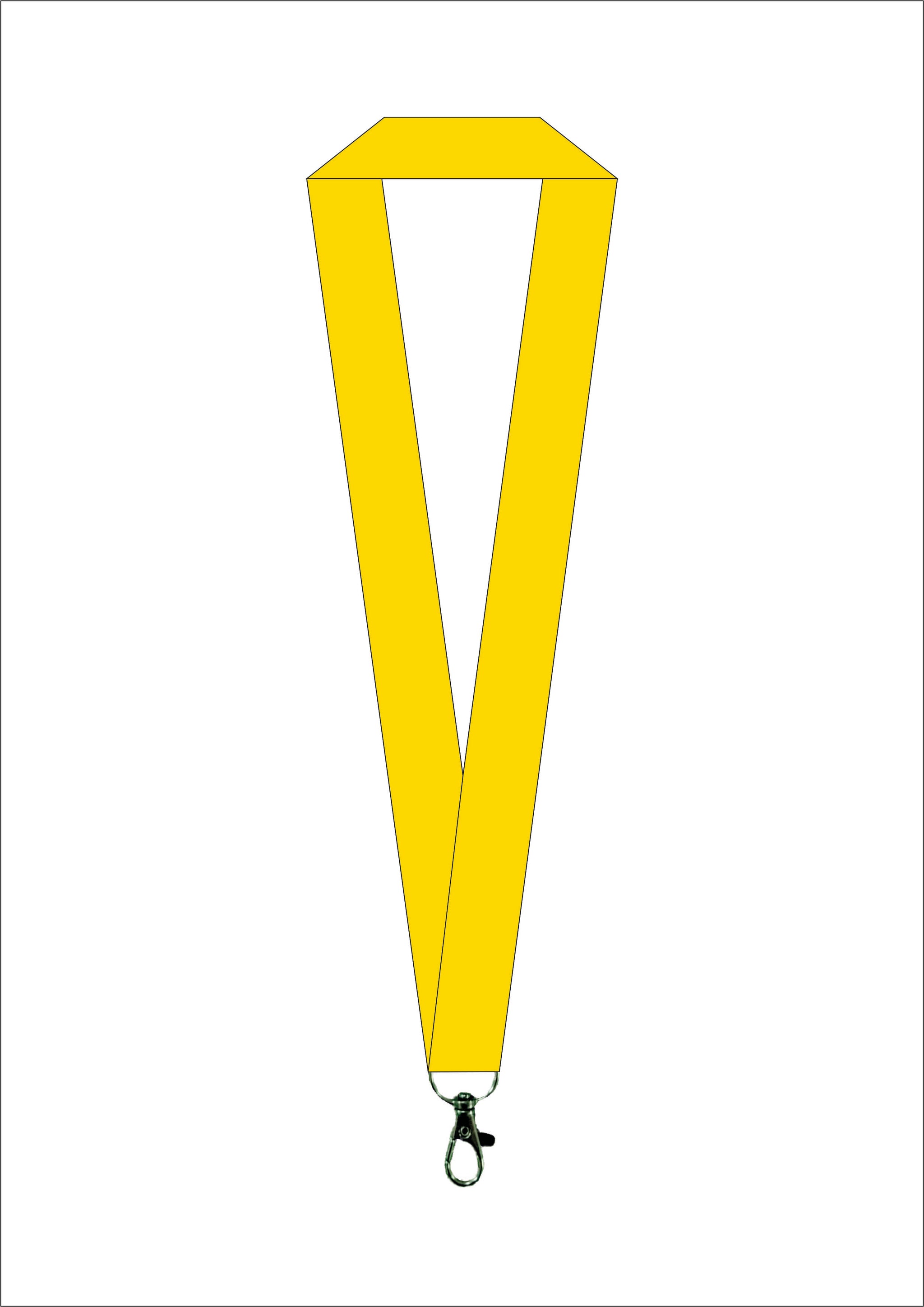 Laccio Da Collo Lanyard Con Moschettone Porta Badge Personalizzabile PS 00060 PRS