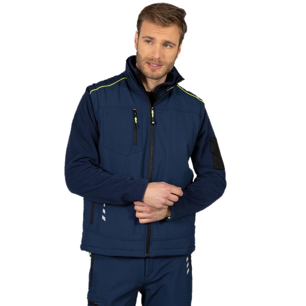 Gilet Bormio Softshell 3 Strati Impermeabile e Imbottito Personalizzabile Con Loghi JRC PS 40613 PRS