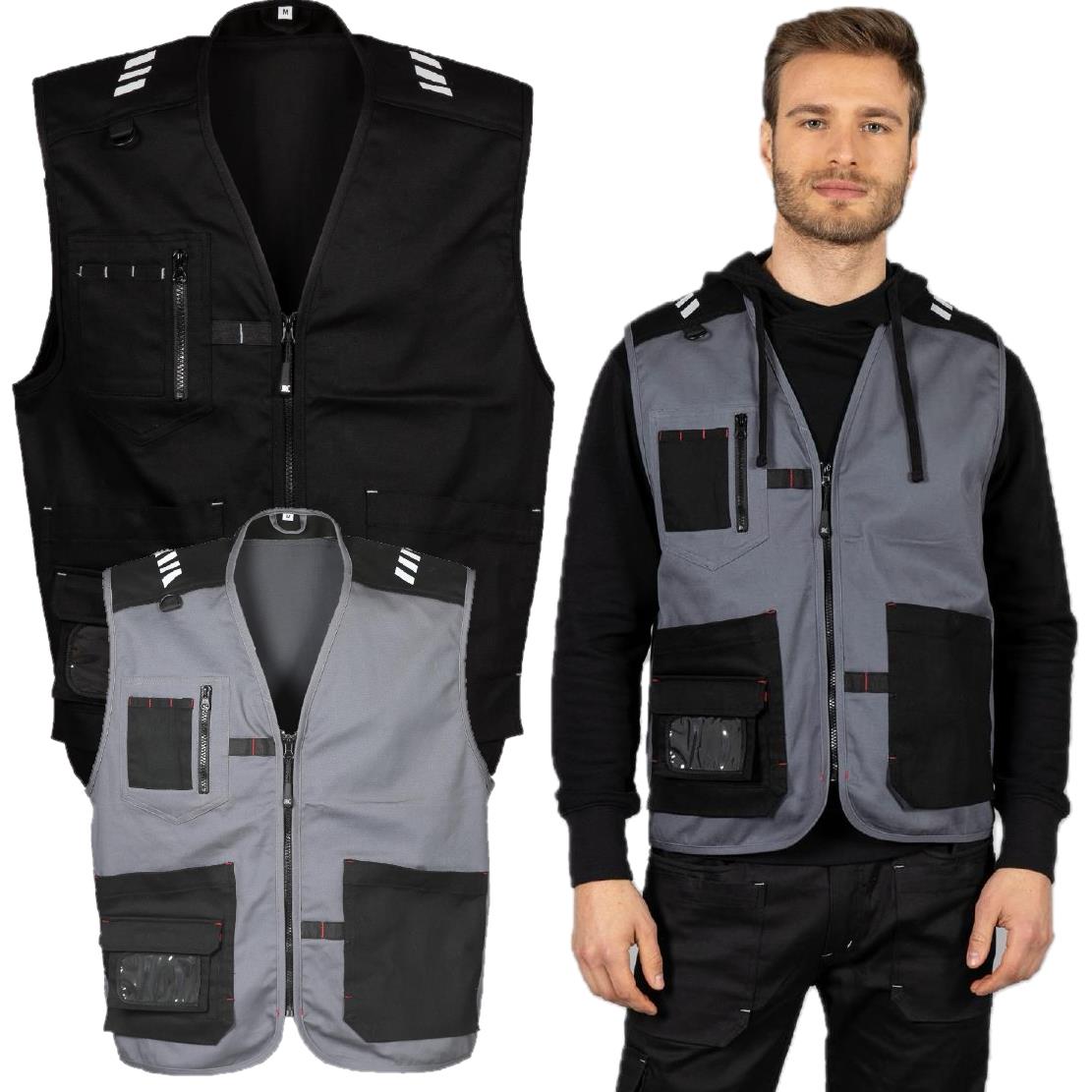Gilet Kenia Multitasche Elasticizzato Da Lavoro Personalizzabile JRC PS 46561 PRS