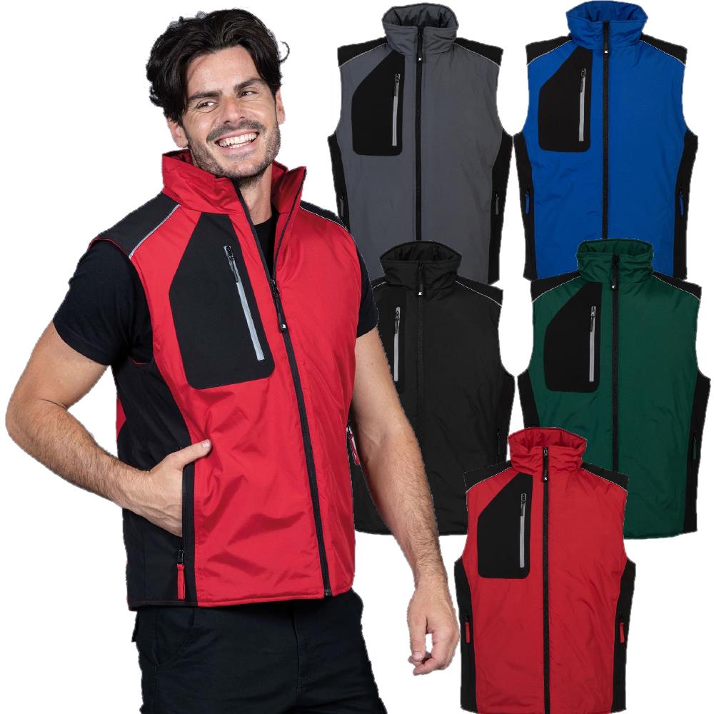Gilet Rotterdam In Poliestere Ripstop Impermeabile Personalizzabile JRC PS 46564 PRS