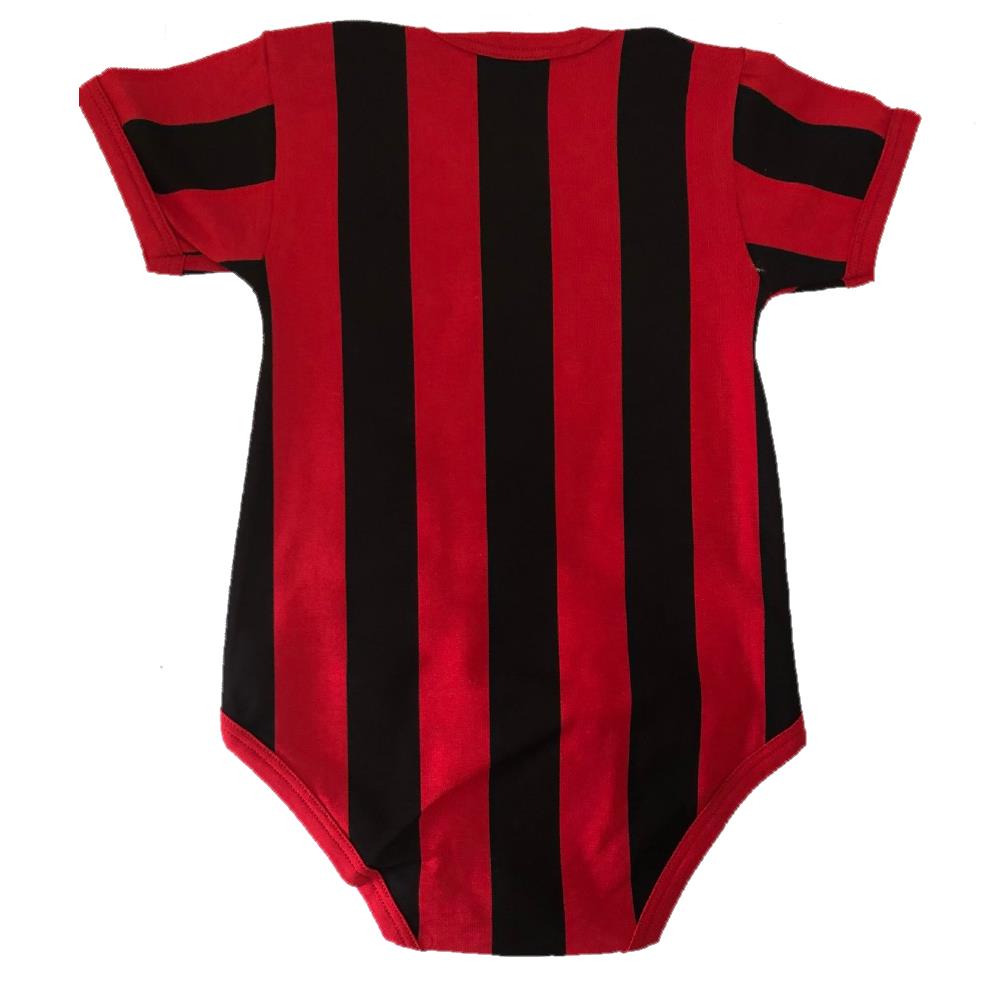 Body Neonato Rosso Nero  – Personalizzabile Con Nome e Numero PS 32772