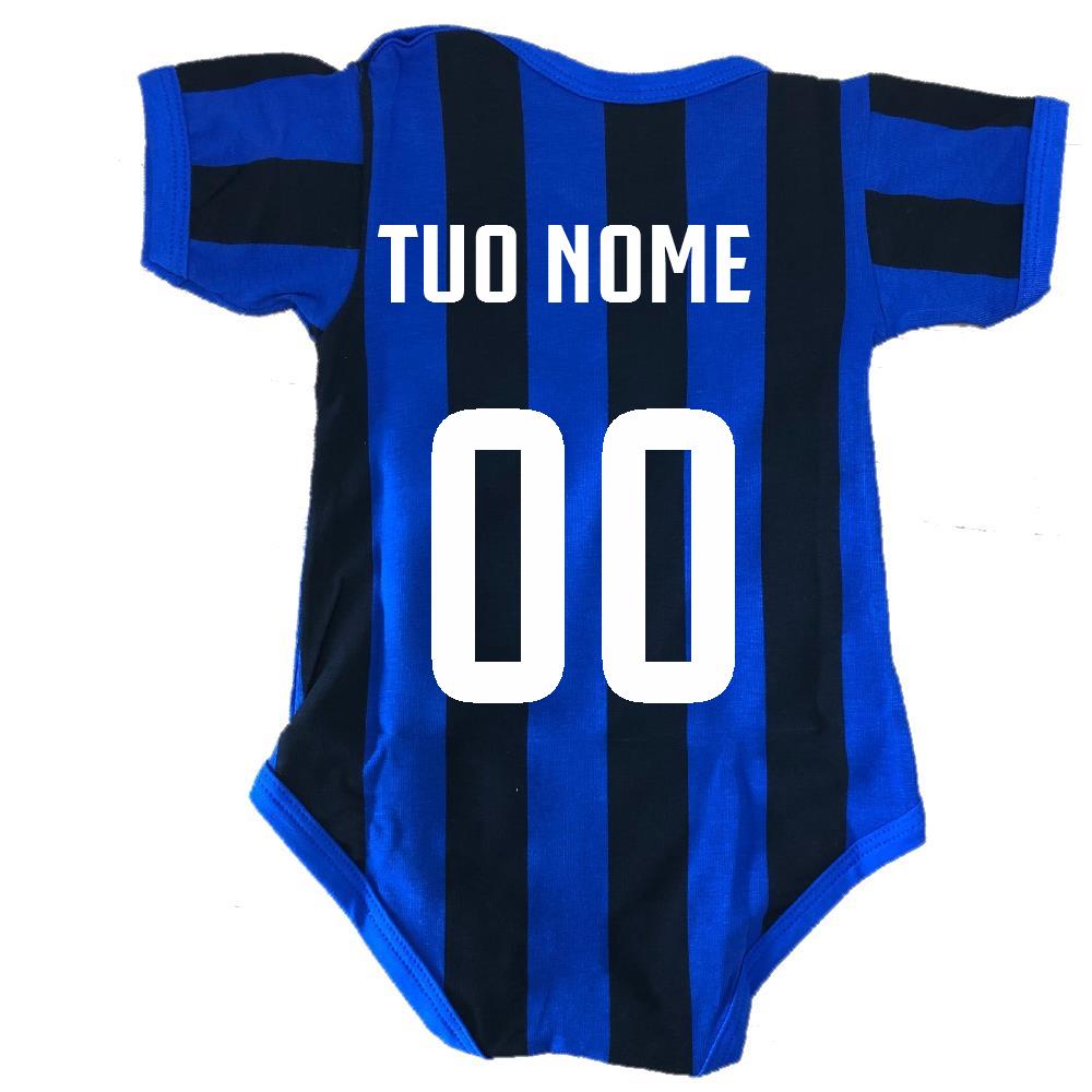 Body Neonato “Mamma Mi Ha Fatto Bello/Bella – Papà Mi Ha Fatto Interista” – PS 32768-010