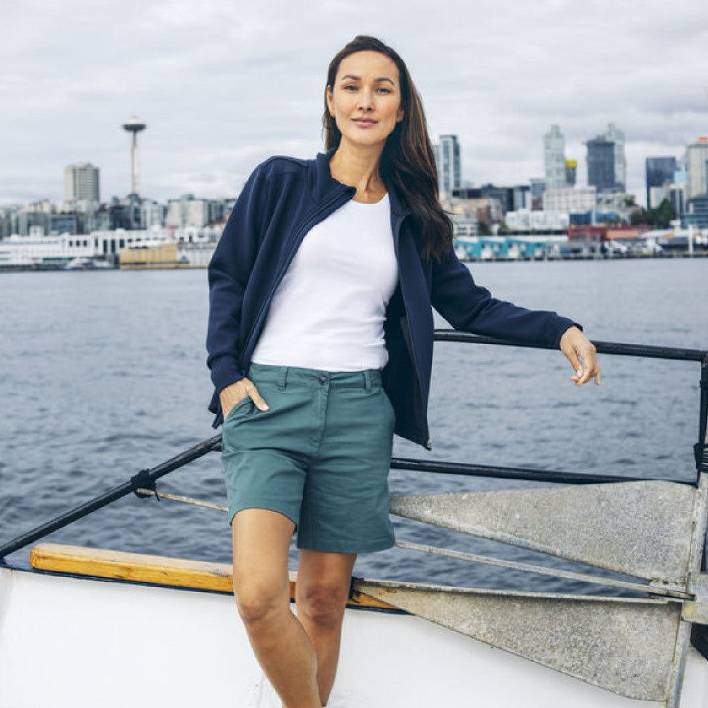 Felpa Donna Pemberton Cardigan Full Zip – Cutter &Buck Personalizzabile Con Ricamo PS 46686- PRS