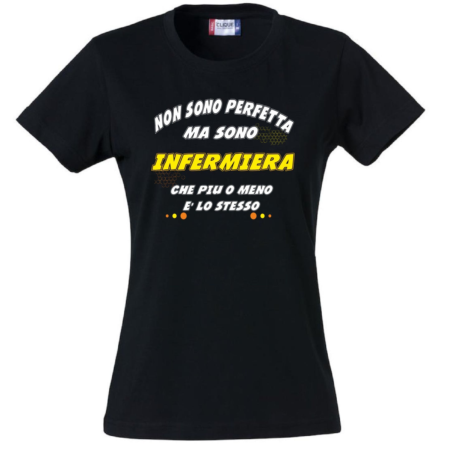 T-Shirt Donna “Non Sono Perfetta, Ma Sono [Tuo Nome]” – Maglietta Personalizzabile in Cotone – PS 28870-024 PRS